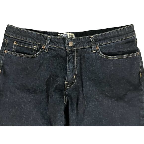 Signature Levi Straus & Co. Women's Dark Blue Mid-Rise Straight Jeans | Size 20M - Picture 3 of 9